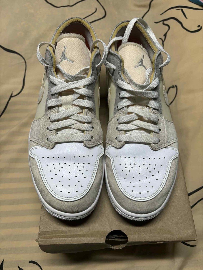 Air Jordan 1 low Se Craft White (Category: Sneakers) located in Calamba. Submitted by berrie.boutique (Listing ID 1389016336, Image 1). Description: Price 4k negotiable Like new, Used barely and no flaws Size 10.5.