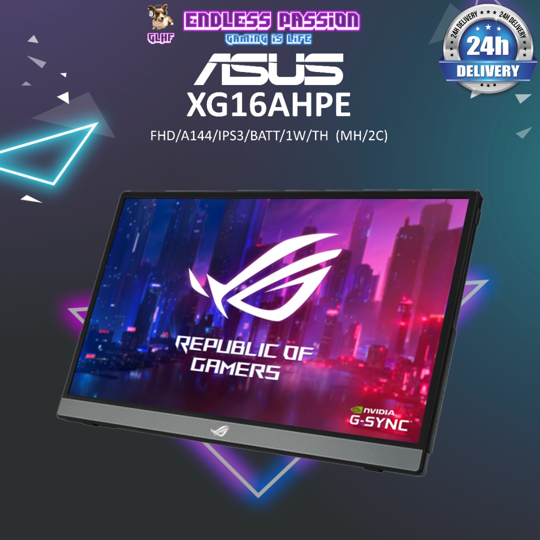 ASUS ROG Strix XG16AHPE Portable Gaming Monitor, Computers & Tech ...