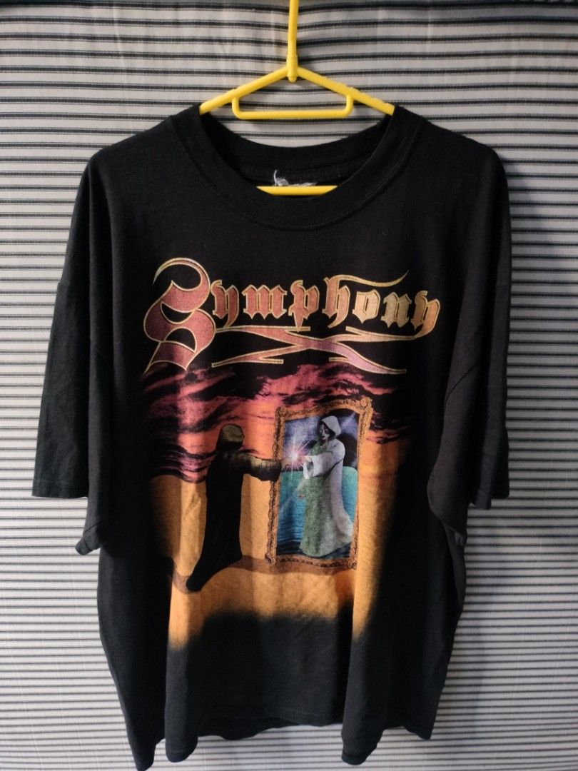 BAND TEE SYMPHONY X (Category: Tshirts & Polo Shirts ) located in Caloocan City. Submitted by codskarl24 (Listing ID 1388967019, Image 2). Description: FOR SALE❗❗❗ SYMPHONY X GOOD CONDITION DIMES: 23X30 ISSUE: MINIMAL HAIRLINES, CUT WHITE TAG PRICE: 3,000 NEGOTIABLE DM TO INQUIRE LOCATION: NORTH CALOOCAN, LUZON.
