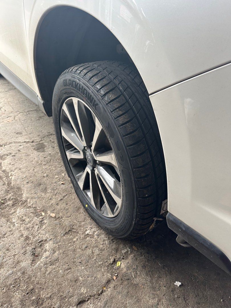 Blackhawk Tires and Batteries (Category: Mags and Tires) located in Carmona. Submitted by francisder50014 (Listing ID 1389054967, Image 1). Description: Blackhawk HS01 tires (pre-order) Introductory price 4200/pc 3900/set Tires size in the picture 225/55r16 Car Batteries Cash/gcash Meet up/ Delivery via lalamove Shipping fee (buyer) Pm for details .