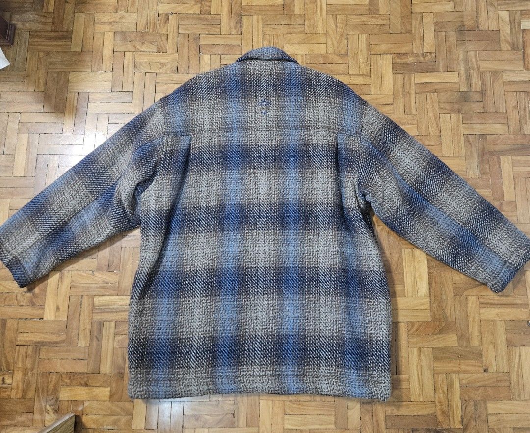 Blue and Brown Collared Jacket (Category: Coats, Jackets and Outerwear) located in Mandaue City. Submitted by robertnpompompurin (Listing ID 1388932180, Image 2). Description: Length: 31 inches Width: 25 inches Shoulder to Shoulder: 20 1/2 inches Issues: Slight flaying of the wool. Might need to use a fabric shaver on it. Note: This was actually bought by my girlfriend during our first year together. It was a surprise gift for me. It honestly was