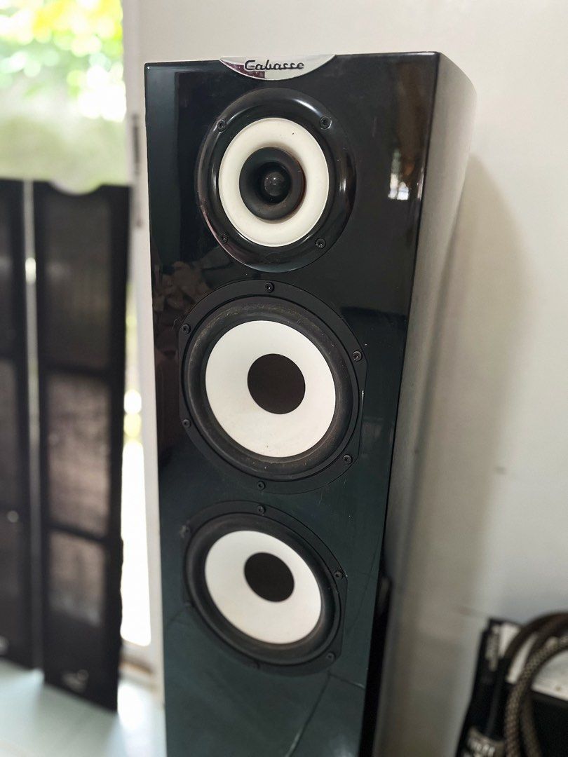 Cabasse Speaker Stereo Set (Category: Soundbars, Speakers & Amplifiers) located in San Pedro. Submitted by fifstyleph (Listing ID 1389023263, Image 2). Description: Selling my 2.1 Stereo System Inclusions: 2 Cabasse Java MC40 Orion MC170 Piano Black Monitor Acoustics Power Filter 2 1M Monster Silver Cables (20-25k ea) Pick up or Shipping only, Can be tested at my place, bring your own amplifier. Location: San Pedro, Laguna Specs: Cabasse Java MC4