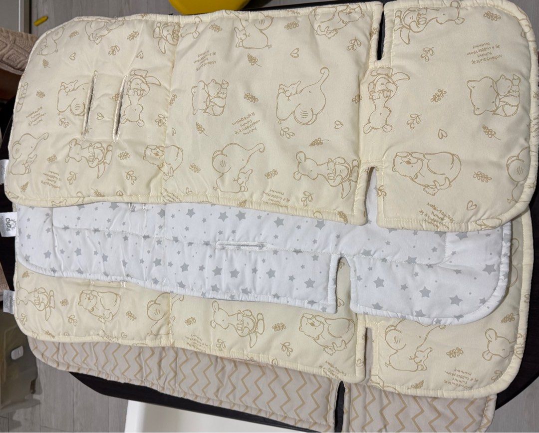Castle For Baby Stroller Seat Liner (4Pcs) (Category: Strollers) located in Manila. Submitted by karmarqz (Listing ID 1388989239, Image 1). Description: Rarely used, mostly stocked lang. Bought for 400+ each. Selling TAKE ALL for 750 only. Last price. Pick-Up Location: Acacia Estates, Taguig Delivery via Lalamove/ Grab only. SF paid by buyer.