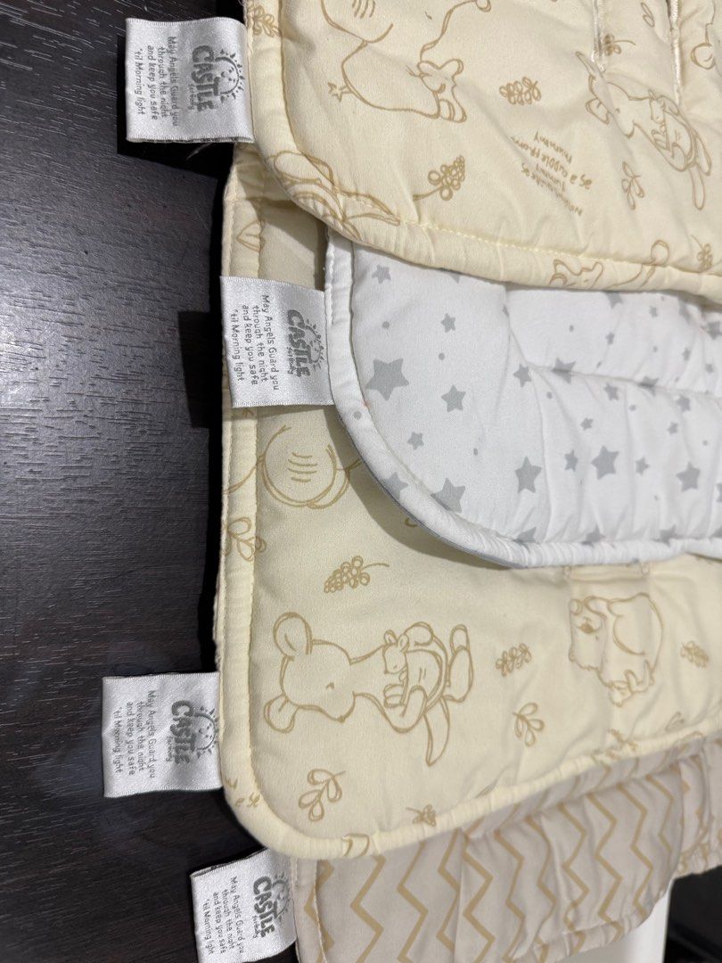 Castle For Baby Stroller Seat Liner (4Pcs) (Category: Strollers) located in Manila. Submitted by karmarqz (Listing ID 1388989239, Image 2). Description: Rarely used, mostly stocked lang. Bought for 400+ each. Selling TAKE ALL for 750 only. Last price. Pick-Up Location: Acacia Estates, Taguig Delivery via Lalamove/ Grab only. SF paid by buyer.