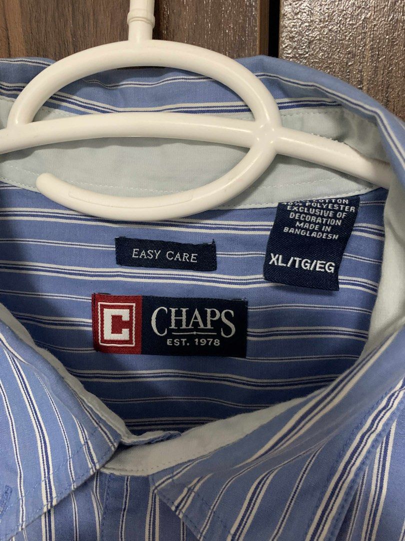 Chaps Ralph Lauren Cropped polo (Category: Formal Shirts) located in Mabalacat. Submitted by thriftkolangmagbenta (Listing ID 1389007755, Image 3). Description: Chaps Ralph Lauren Cropped polo DIMES: 25 width 27 length issue: minimal ink stains near sa pocket.