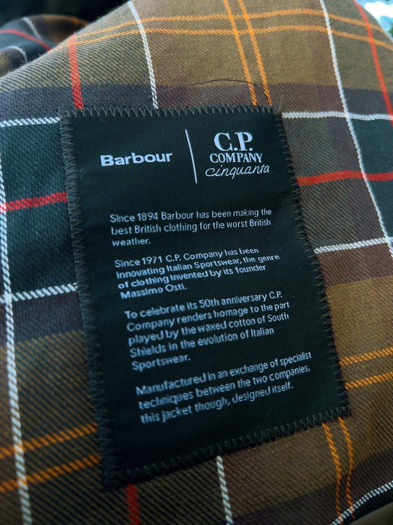 Cp Company x Barbour 500 Mille Wax Jacket BNWT, Fesyen Pria