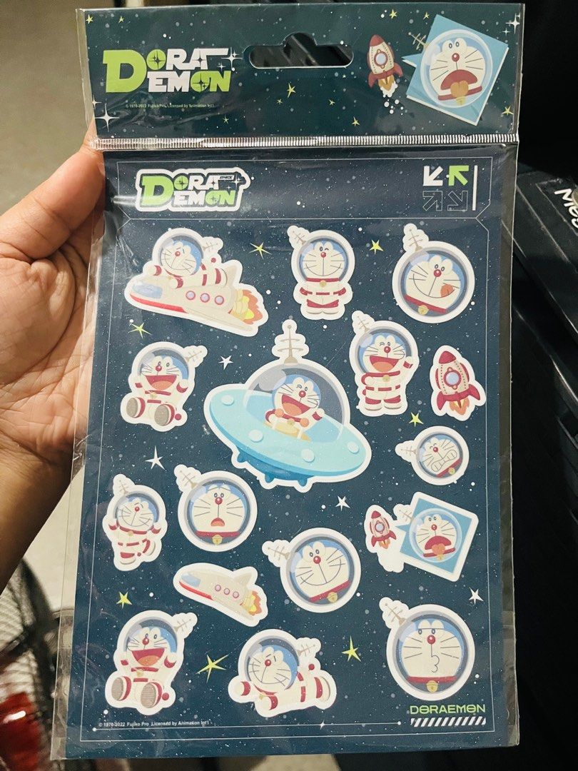 Doraemon Matte Glittery Sticker (Category: Art & Prints) located in Mandaluyong City. Submitted by rian.declutter (Listing ID 1389038034, Image 1). Description: Doraemon Stickers Glittery Matte texture.