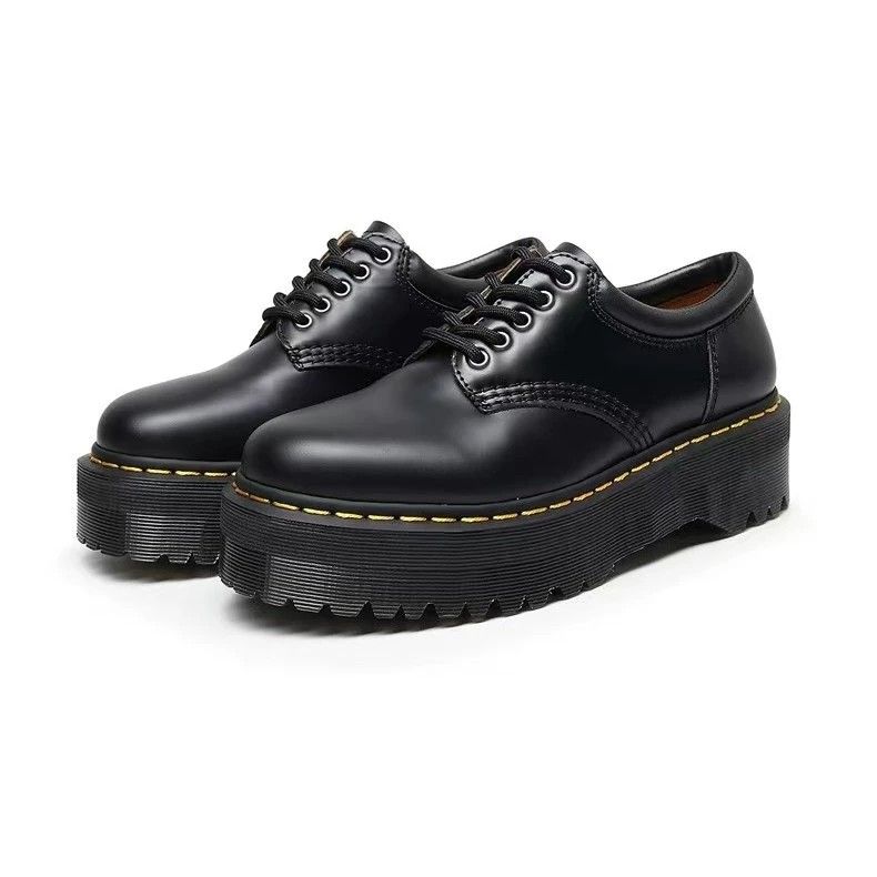 Dr. Martens 8053 Platform Shoes (Category: Loafers) located in Pasig City. Submitted by kitcatss (Listing ID 1389097419, Image 1). Description: 🖤Dr. Martens 8053 Dupe🖤 Size: 35 Original price: Php 1,462 *dupe but good quality. *no creases after worn (worn only 3x) *send pm for more pictures. *open to negotiation for sure buyers. Mode of payment: gcash or paymaya Mode of delivery: j&t/ lalamove (sf shoulder by buyer) Rfs: decluttering (no longer