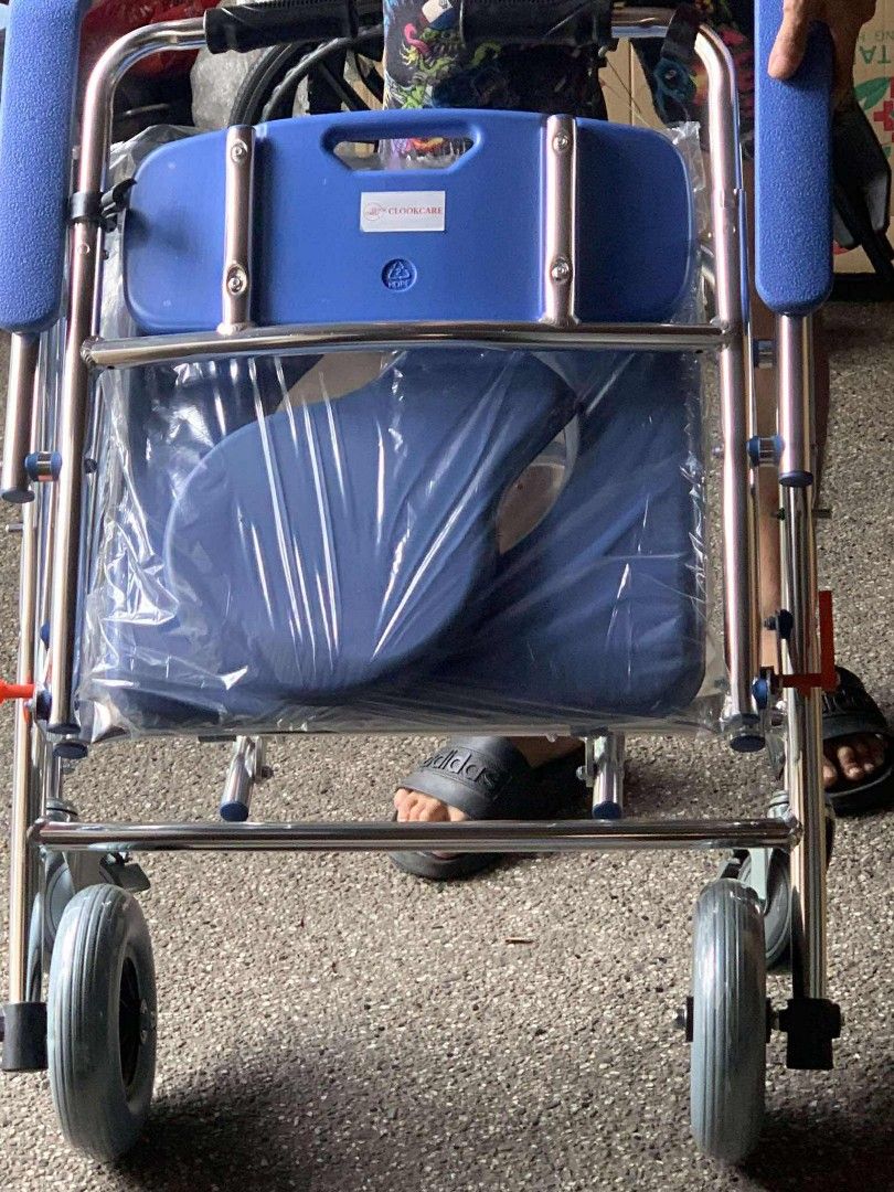 Foldable commode shower chair (Category: Wheelchairs) located in Quezon City. Submitted by kathrynbal66392 (Listing ID 1388914741, Image 1). Description: we accept bulk orders brandnew affordable onhand negotiable good quality and condition open for pick up and delivery high quality we also sell many medical supplies call me 09268225723 cod,gcash,bank transfer lifetime time free service.