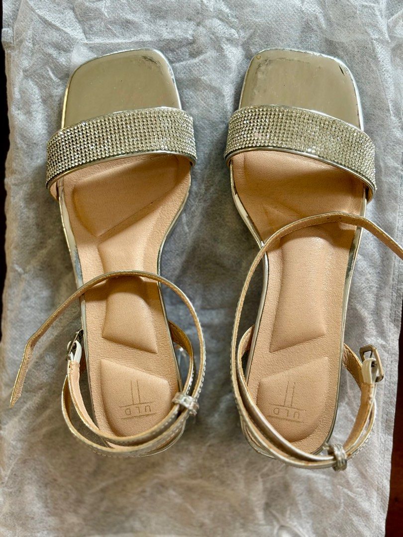 Formal Silver Heeled Sandals (Category: Heels) located in Manila. Submitted by bebeella (Listing ID 1388951649, Image 3). Description: ✨ For Sale ✨ Preloved Silver Heeled Sandals 👠 ✔️ Size: 36 ✔️ Color: Silver ✔️ Original Price: ₱1,899 ✔️ Used only ONCE – like new! 💎 Elegant square-toe design with rhinestone strap & ankle buckle – perfect for parties, weddings, or formal occasions. 💎 Comfortable cushioned insole with block heel for easy all-da