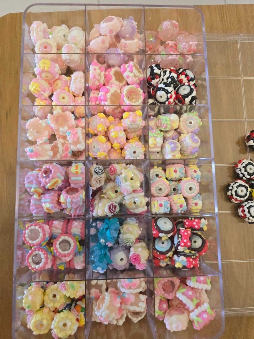 Full Handpainted Beads (Category: Craft Supplies & Tools) located in Mandaluyong City. Submitted by justgui (Listing ID 1388951739, Image 1). Description: Full Handpainted Quality Beads (bundle) Quantity: 180+ pcs Inclusion: Acrylic beads storage (free) RFS: Letting go of my diy hobbies, busy with my baby :).
