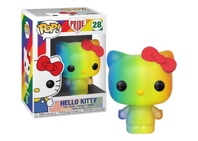 Funko Pop! Pride: Hello Kitty vinyl figure No. 28 (Category: Designer & Blind Box Toys) located in Quezon City. Submitted by PinkFingersPH (Listing ID 1389037239, Image 3). Description: Authentic Funko Pop! Pride: Hello Kitty vinyl figure No. 28 with pop protector case 1st and 2nd photos are photos of the actual stock on hand. 3rd photo is from the website. Payment through Gcash/ BPI.