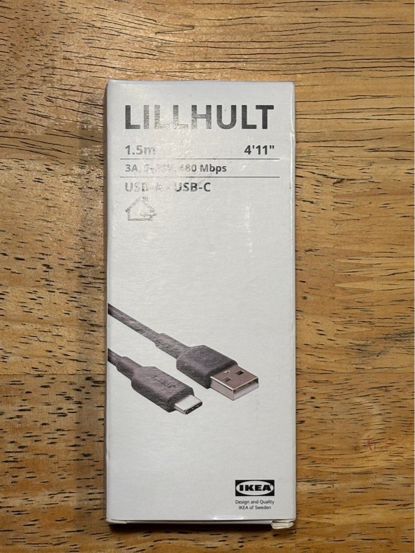 IKEA LILLHULT USB-A to USB-C 1.5m (Category: Chargers & Cables) located in San Fernando. Submitted by trigo91 (Listing ID 1389022162, Image 1). Description: IKEA LILLHULT USB-A to USB-C 1.5m. Item is in Cubao QC. Buyer to arrange shipping. .