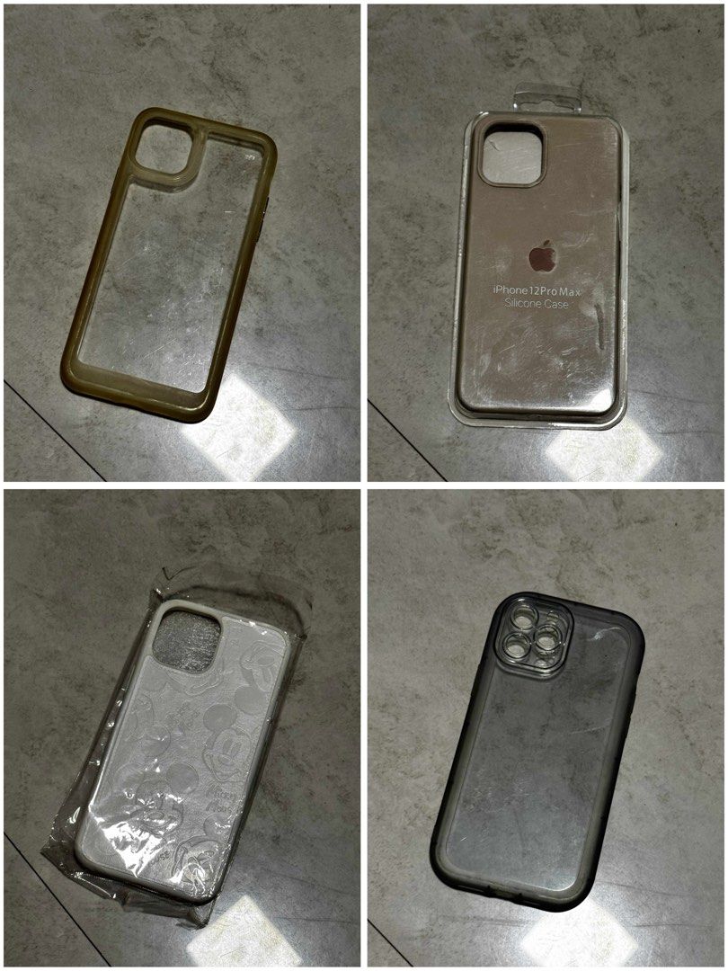 Iphone 12 Pro Max TAKE ALL CASES SCREEN PROTECTOR (Category: Cases & Sleeves) located in Caloocan City. Submitted by ongjamelah (Listing ID 1389064547, Image 3). Description: selling all for 300 pesos. negotiable. - most of it are used but not abused naman. - 14 phone cases - 2 tempered glass (1 with black edges and isa na wala).
