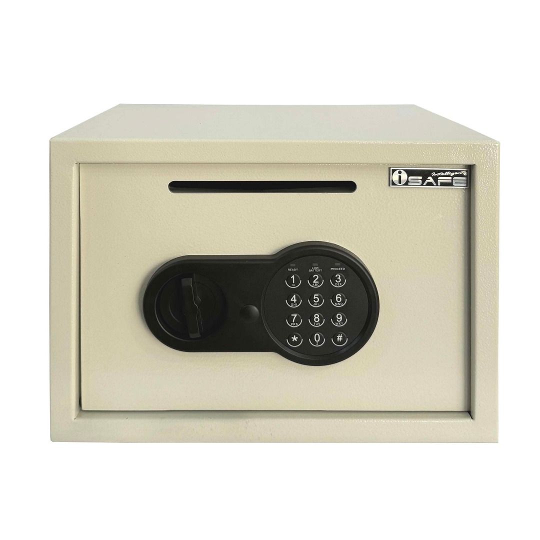 iSAFE™ Electronic Digital Safe with Drop hole (Category: Safe) located in Quezon City. Submitted by costuless_qc_branch (Listing ID 1389020410, Image 1). Description: Item Code: iSFN-25H SALE PRICE: ₱2,799.00 Note: Price may change without prior notice. iSAFE™ Electronic Digital Safe with Drop hole ♡ Colors: Beige & Black ♡ Size: H25 x W35 x D25cm ♡ Material: Steel ♡ Simple keypad interface ♡ One-touch re-set button inside safe ♡ Time out period: