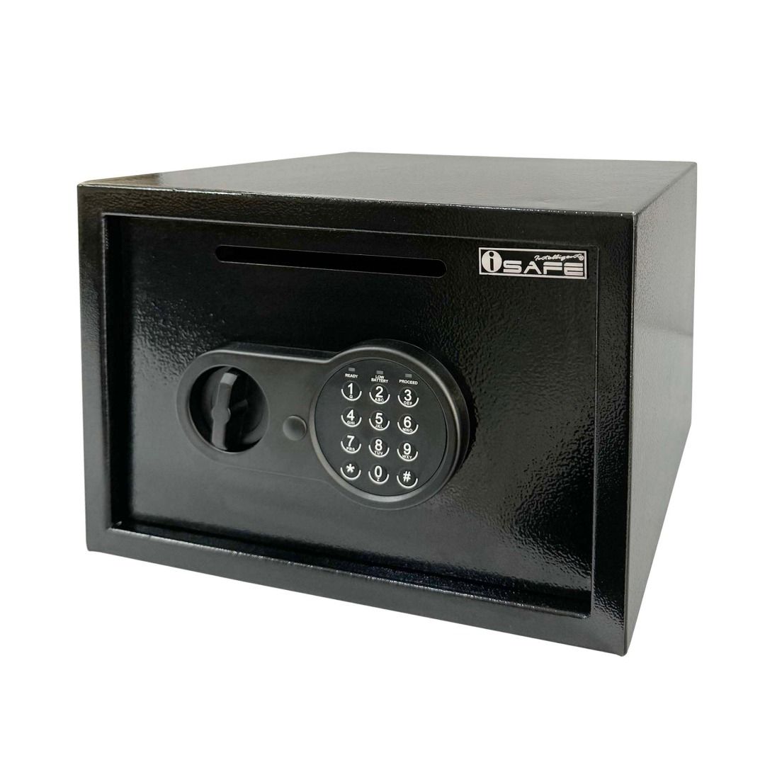 iSAFE™ Electronic Digital Safe with Drop hole (Category: Safe) located in Makati City. Submitted by costuless_inc. (Listing ID 1336886657, Image 2). Description: Item Code: iSFN-25H SALE PRICE: ₱2,799.00 Note: Price may change without prior notice. iSAFE™ Electronic Digital Safe with Drop hole ♡ Colors: Beige & Black ♡ Size: H25 x W35 x D25cm ♡ Material: Steel ♡ Simple keypad interface ♡ One-touch re-set button inside safe ♡ Time out period: Afte
