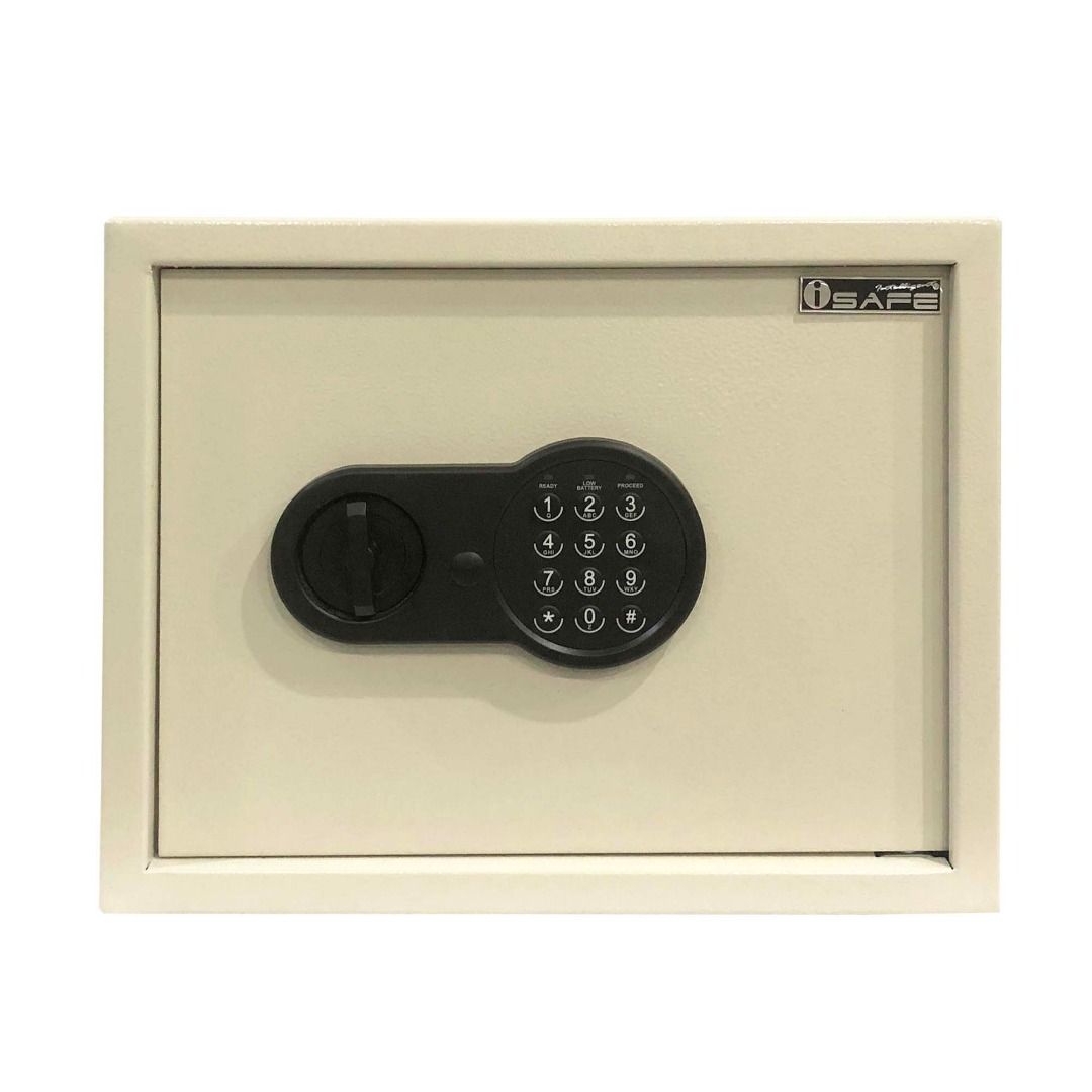 iSAFE™ iSFN-30 Electronic Digital Safe (Category: Safe) located in Taguig. Submitted by costuless.taguig (Listing ID 1348045010, Image 1). Description: Item Code: iSFN-30 SALE PRICE: ₱3,399.00 Note: Price may change without prior notice. iSAFE™ Electronic Digital Safe ♡ Colors: Beige & Black ♡ Size: H30 x W38 x D30cm ♡ Material: Steel ♡ Simple keypad interface ♡ One-touch re-set button inside safe ♡ Time out period: After 3 attempts ♡ Pre drilled