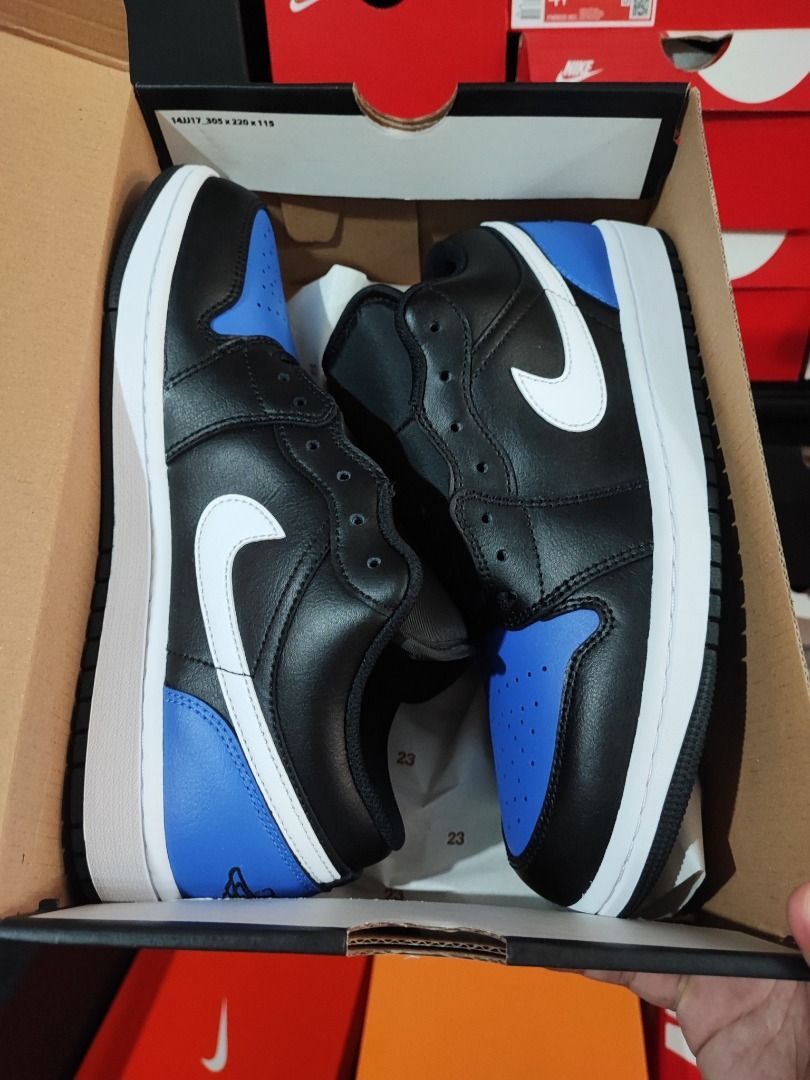 Jordan 1 Low "game royal" (mens) (Category: Sneakers) located in Manila. Submitted by shoegasmph (Listing ID 1388947992, Image 2). Description: 🔥 ONHAND 🔥 4,000ONLY ‼️ Jordan 1 Low "game royal" (mens) Size: 10.5us NOW: 4,000 ONLY +sf SRP: 6,395 ❌❌ Brandnew / Original / Legit 💯.