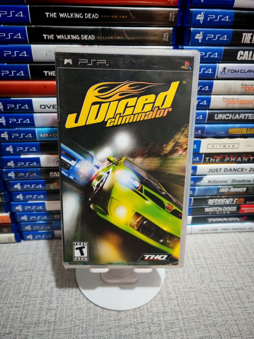 JUICED ELIMINATOR PSP (Category: PlayStation) located in Santa Rosa. Submitted by tristanmunoz (Listing ID 1389004286, Image 1). Description: FOR SALE!!! Php 800 JUICED ELIMINATOR PSP THQ PSP UMD R1 100% Authentic Tested working condition RARE, COLLECTORS ITEM Can do video calls Warranty: 24 hours testing warranty, will do change/return if item are proven damaged (will be void if defect is caused by accident, misuse, negligence, including tamperi