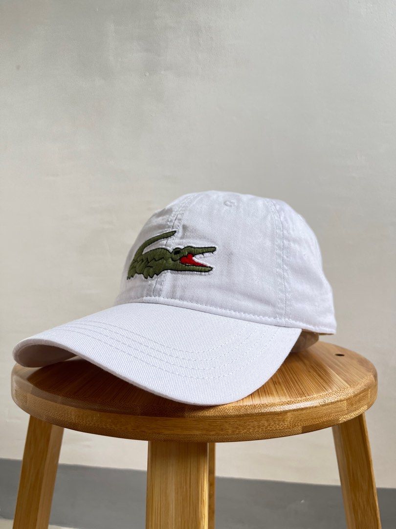 Lacoste Big Logo Cotton Twill Cap (White) (Category: Caps & Hats) located in Cavite. Submitted by chevpthrillaah (Listing ID 1389018871, Image 2). Description: Adjustable Cotton Twill Cap Authentic No flaws One size fits all .