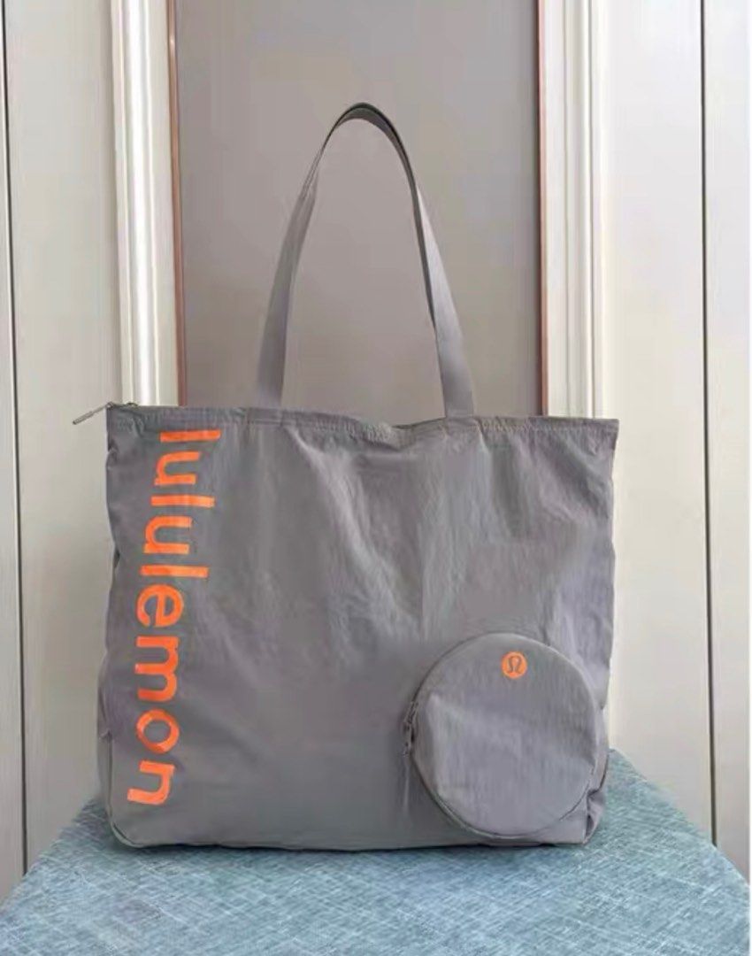 Lululemon Grey Tote Bag, Women's Fashion, Bags Wallets, Tote