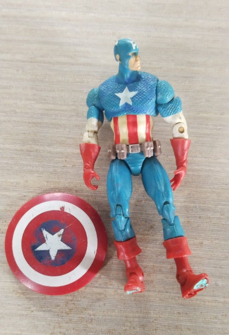 MARVEL 3.75 (Category: Comics & Manga) located in San Jose del Monte. Submitted by thelittleb50833 (Listing ID 1388977971, Image 3). Description: Lot Price: Php 3000 Individual prices: War Machine 500 (missing gattling gun belt) Deadpool 500 (missing pistol) Capt America 400 Silver Surfer 450 (with discoloration) Wolverine 400 Destroyer 400 (light gimmick not working) Hobgoblin 350 (missing hoverboard head and bomb) Ice King 350.