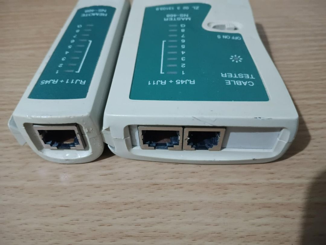 Master NS-468 Cable tester (RJ45 - RJ11) (Category: Networking) located in Manila. Submitted by unclevin29 (Listing ID 1388986258, Image 2). Description: Master NS-468 Cable tester (RJ45 - RJ11).