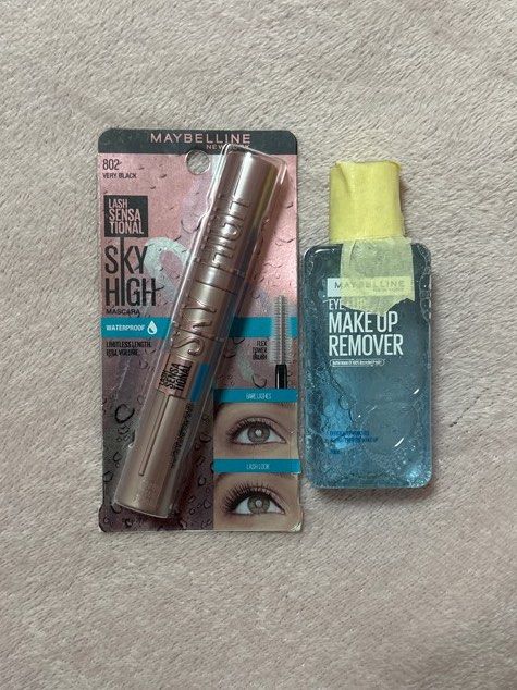 Maybelline Sky High Mascara + Makeup Remover Set (Category: Makeup) located in Quezon City. Submitted by cggd87_ (Listing ID 1388971025, Image 1). Description: Hi! Selling Maybelline Sky High Mascara + Makeup Remover Set for only PHP450.00. Mascara SRP alone is at PHP499.00. .