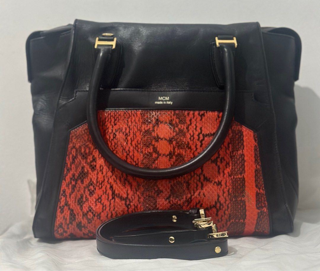 MCM Milla Tote Bag (Category: Luxury Bags & Wallets) located in Quezon City. Submitted by donaya_luxe (Listing ID 1388974737, Image 1). Description: No flaws and please see pics for reference. Approximately 15'x12"x5' Dimensions Spacious enough that can fit your tablet , umbrella etc .