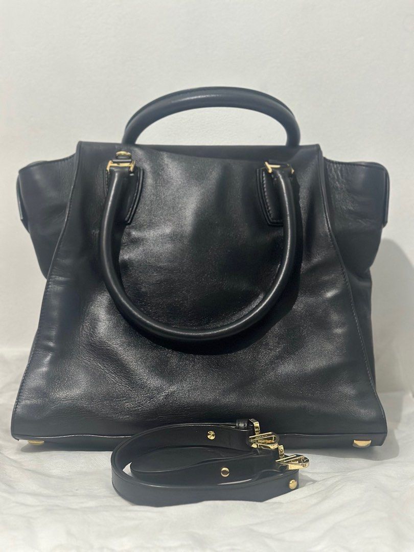MCM Milla Tote Bag (Category: Luxury Bags & Wallets) located in Quezon City. Submitted by donaya_luxe (Listing ID 1388974737, Image 2). Description: No flaws and please see pics for reference. Approximately 15'x12"x5' Dimensions Spacious enough that can fit your tablet , umbrella etc .