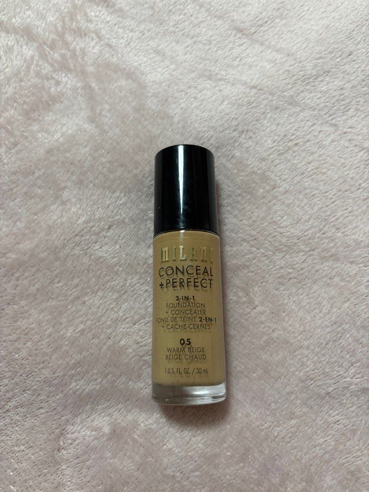 Milani Conceal + Perfect 2-in-1 Foundation + Concealer (Category: Makeup) located in Quezon City. Submitted by cggd87_ (Listing ID 1388967711, Image 1). Description: Hi! Selling Milani Conceal + Perfect 2-in-1 Foundation + Concealer (30ml) in shade 05 Warm Beige for PHP400.00. About 90% full RFS: shade too light for me .