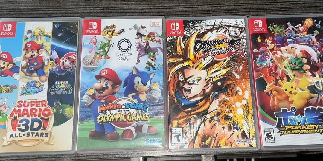 Nintendo Switch Games for Sale (Category: Nintendo) located in Manila. Submitted by tamayocobi20566 (Listing ID 1389053290, Image 1). Description: For sale!!! Super Mario 3d All-Stars (limited) - ₱2500 (SOLD) Mario & Sonic at the Olympic Games Tokyo 2020 edition - ₱1500 Pokken Tournament DX - ₱1700 Dragon Ball Fighters Z - ₱1300 From Pasay City can meet up at MOA (Mall of Asia) PM for further details!! Accepting GCASH only pm me first if will use
