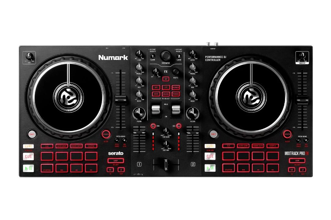 Numark Mixtrack Pro FX Controller (Category: Other Audio Equipment) located in Singapore. Submitted by djayfreq (Listing ID 1389087310, Image 4). Description: The Numark Mixtrack Pro FX is an all-in-one, 2-deck Serato DJ controller, designed to inspire, develop, and hone your DJ skills, and is well suited for beginners or advanced performers. The Mixtrack Pro FX allows you to not only play and mix music, but remix, mash-up, and transform your tra