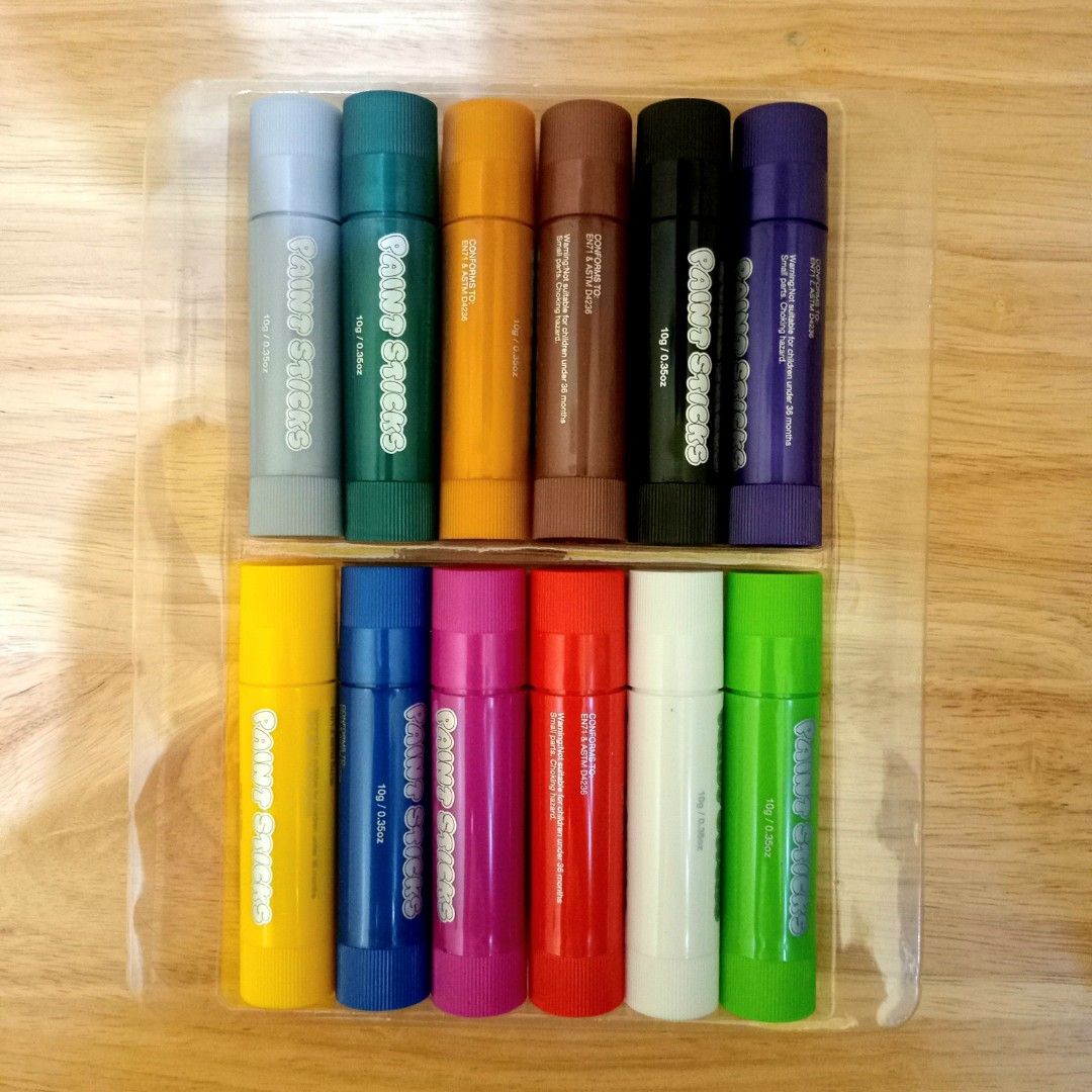 Paint Sticks (Art Materials) (Category: Craft Supplies & Tools) located in Kalibo. Submitted by m76411 (Listing ID 1388933423, Image 2). Description: Paint Sticks ( Metallic Colors) - Easy to use and dries fast! - For artists at heart Dor interested buyers, kindly send me a DM or contact me at 09667129615.