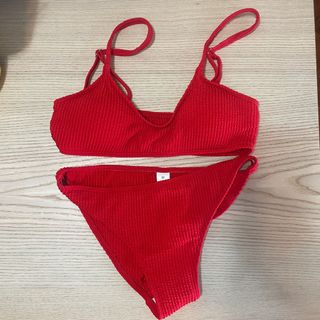 Red Bikini Set swimsuit 紅色比堅尼泳衣 全新64242491796483110
