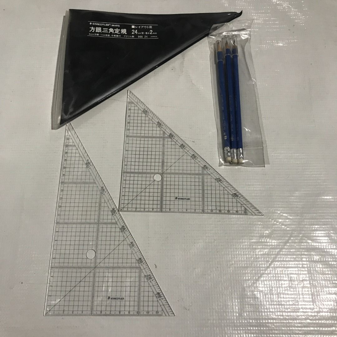Staedtler Triangle Ruler with Pencil #3953 (Category: Stationery & School Supplies) located in Malabon City. Submitted by mldg.surplus (Listing ID 1388974102, Image 1). Description: MLDG Surplus Reminder: •Expect minimal flaws such as stain, lint, scratches etc. •No reservation, we can accept your offer, but it doesn't mean that the item is reserved. •No other picture. All pictures are posted already. •Battery operated items does not included bat