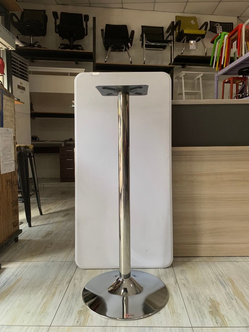 Sumo Round BAR Table Stand (Category: Tables & Sets) located in Quezon City. Submitted by costuless_qc_branch (Listing ID 1388986660, Image 3). Description: Item Code: TS-105HC SALE PRICE: ₱1,899.00 Note: Price may change without prior notice. Sumo Commercial Round BAR Table Stand ♡ Color: Silver ♡ Size: 105cm Ht. ♡ Chrome frame ♡ Low maintenance ♡ Indoor & outdoor use ♡ Perfect for any occasion indoors or outdoors, an excellent choice for restau