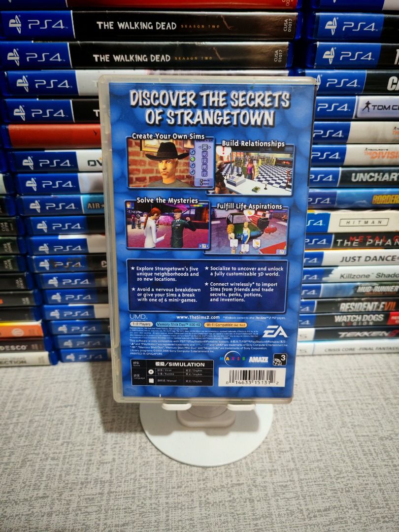 THE SIMS 2 PSP (Category: PlayStation) located in Santa Rosa. Submitted by tristanmunoz (Listing ID 1389001428, Image 2). Description: FOR SALE!!! Php 1,000 THE SIMS 2 EA PSP UMD R3 Comes with manual and inserts CIB 100% Authentic Tested working condition COLLECTORS ITEM Can do video calls Warranty: 24 hours testing warranty, will do change/return if item are proven damaged (will be void if defect is caused by accident, misuse, negligence, includ