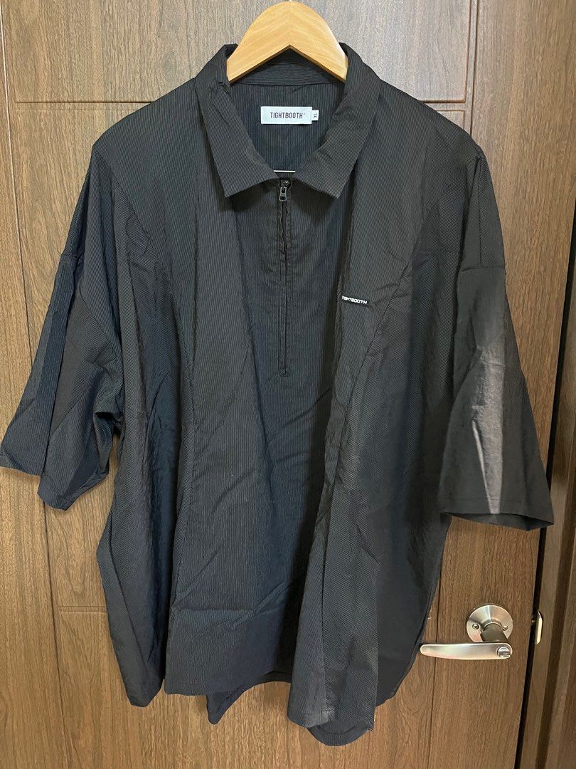 トップス TIGHTBOOTH PINSTRIPE HALF-ZIP SHIRT PINSTRIPE HALF-ZIP SHIRT | TIGHTBOOTH - タイトブース | Specs