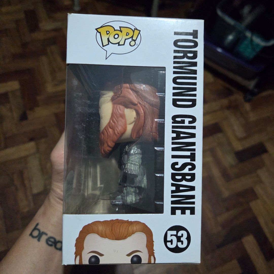 Tormund Giantsbane Funko Pop (Category: Designer & Blind Box Toys) located in Cainta. Submitted by DBdibs (Listing ID 1388914239, Image 2). Description: 👀 Reading is essential. Make reading a habit. Funko Pop! - Television Game of Thrones Tormund Giantsbane #53 BAM Exclusive ⭐ Authentic ⭐ Never Out Of Box (NOOB) ⭐ Add 40 for new protector ⭐ Pop in excellent condition. Box as small crease at the top (See last photo) 🏠 Item will be coming from Ca