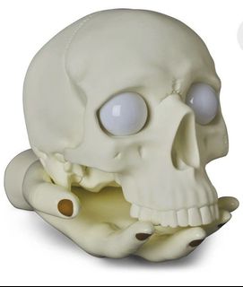 UNDERCOVER×P.A.M. SKULL & HAND LAMP ホワイト アンダーカバー×パム×メディコム・トイ、目が光るスカルのランプ