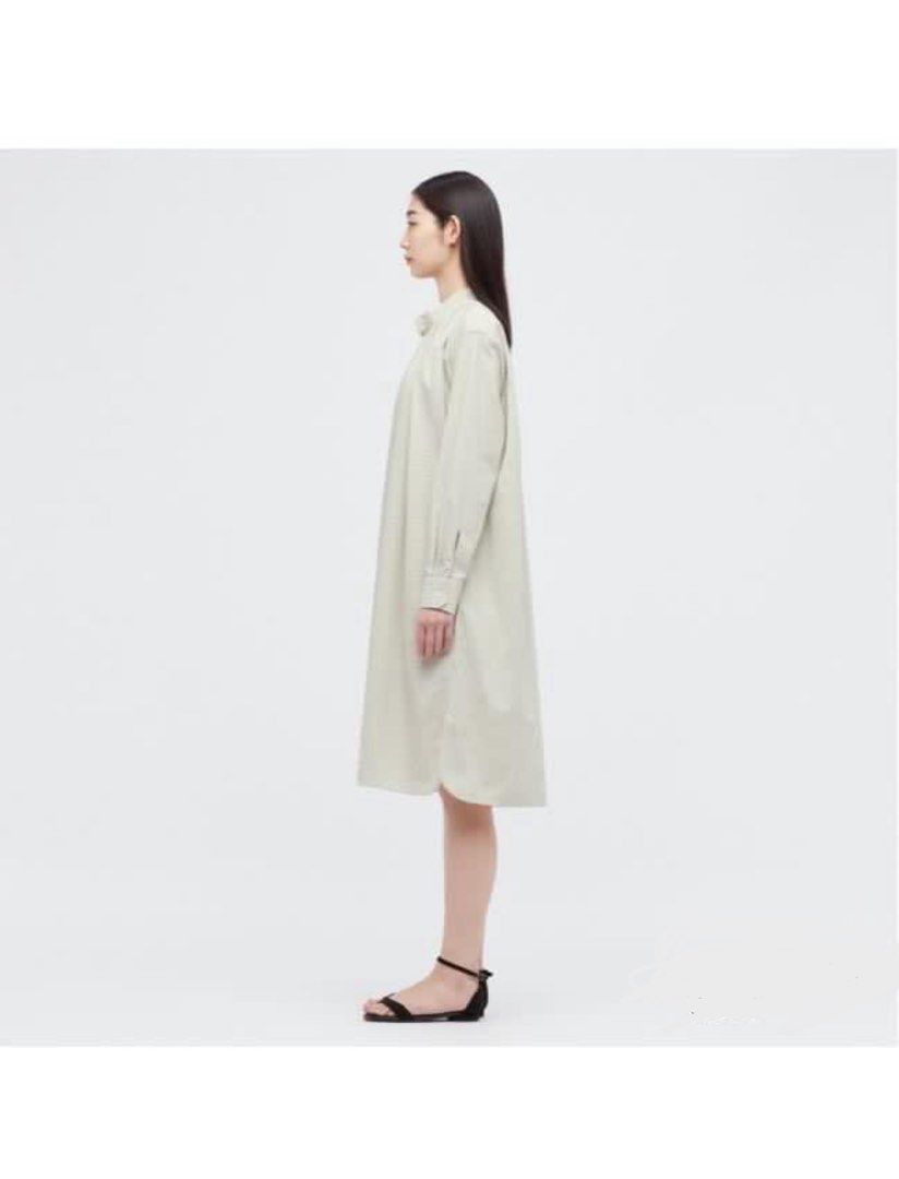 UNIQLO STRIPED GATHERED LONGSLEEVE (Category: Dresses) located in Caloocan City. Submitted by declutteringforgood2 (Listing ID 1388947633, Image 2). Description: XS on tag but can fit up to M no issue.