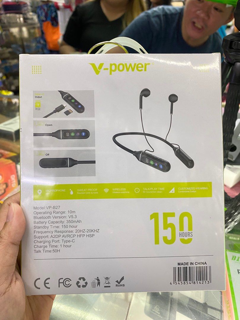 V power Wireless earphones (Category: Headphones & Headsets) located in Manila. Submitted by dimple162 (Listing ID 1388964004, Image 2). Description: .