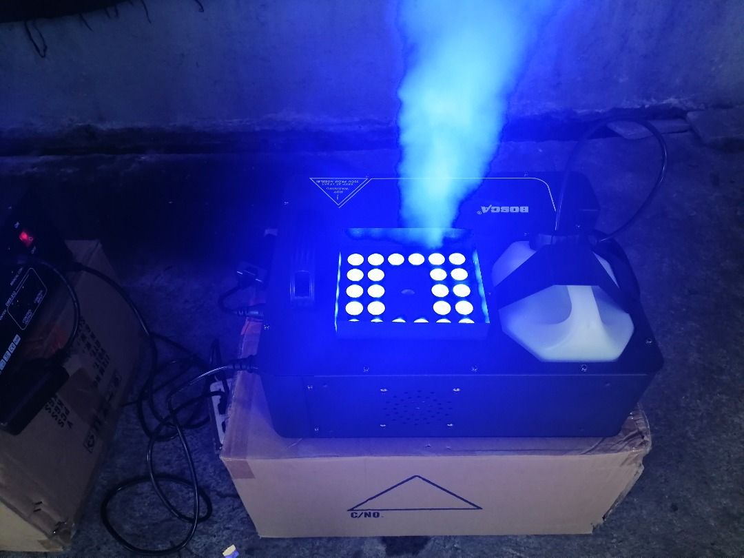 Vertical smoke machine upward Fog machine (Category: Industrial Equipment) located in Quezon City. Submitted by newwhale.f1c027 (Listing ID 1388971454, Image 3). Description: P4,800 each vertical smoke machine upward Fog machine 1500watts rgbw with remote control Brandnew pick up Lagro fairview Q.C. or via delivery lalamove rider po. Delivery fee sagot po ni buyer.. Pwed din kayo ang mag book ng rider...