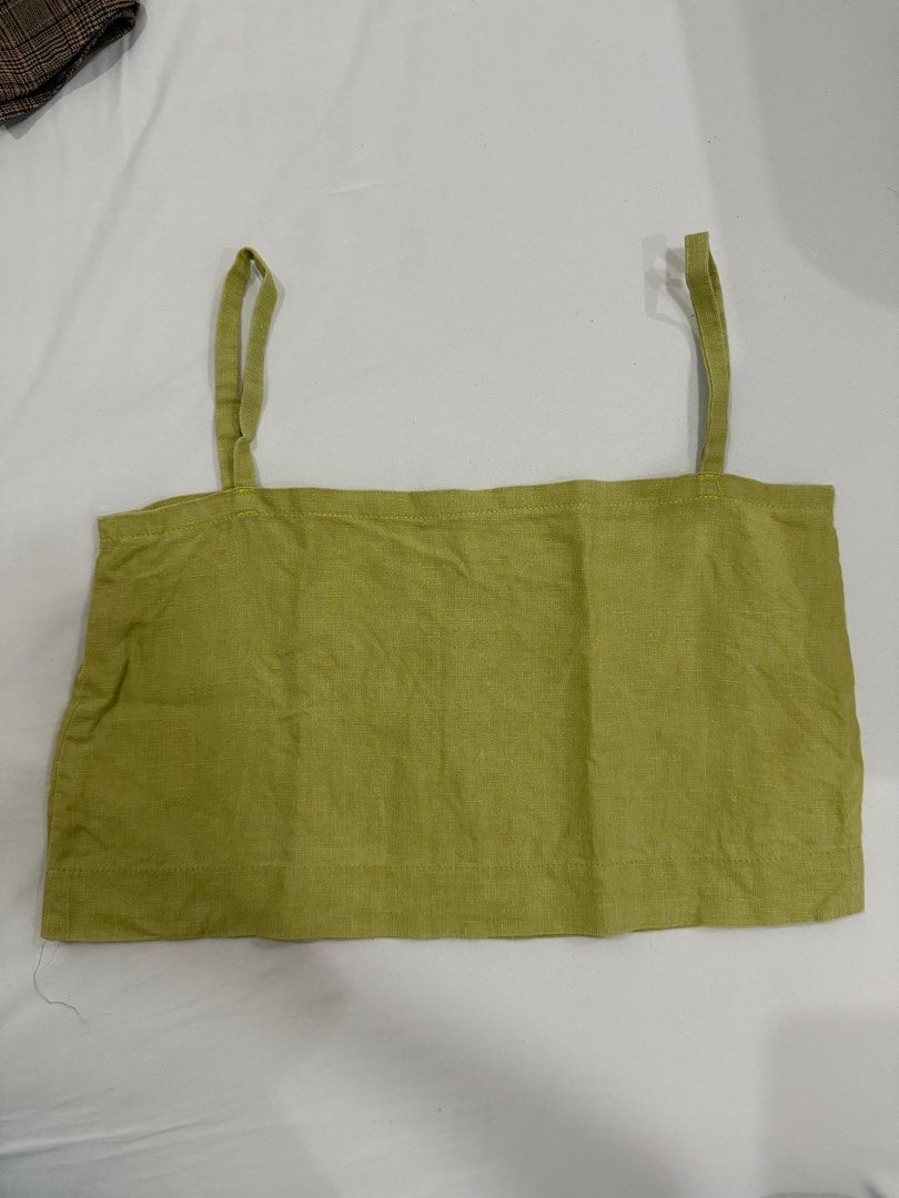 Wear Kahel Linen Cropped Top (Category: Sleeveless) located in Quezon City. Submitted by hg.declutters (Listing ID 1389022872, Image 1). Description: Best fits XS-S.