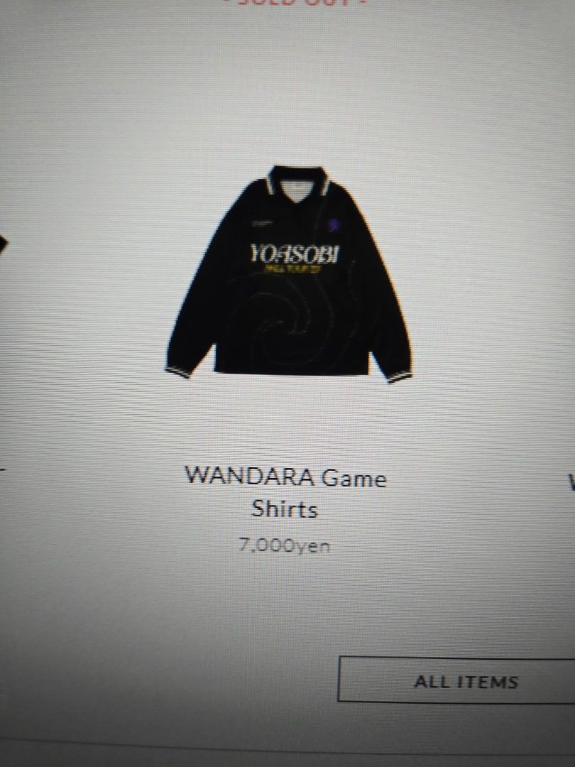 YOASOBI WANDARA Game Shirts Lサイズ 全新Yoasobi WANDARA Game