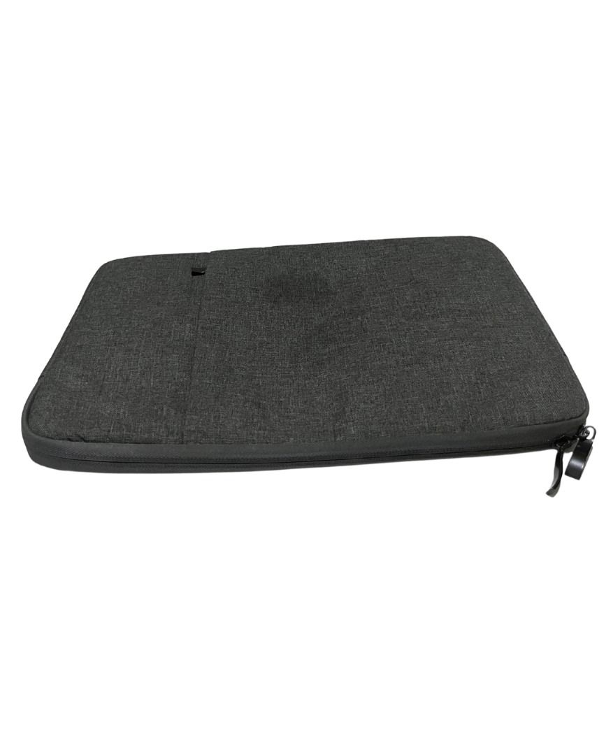 13" Laptop Case (Category: Laptop Bags & Sleeves) located in Quezon City. Submitted by bellexdiaz (Listing ID 1389259676, Image 2). Description: Laptop Case (used for Macbook Air 13") Condition: Lightly used (with stain as seen on photo, one zipper is stuck as indicated by red circle on photo) With zipped front pocket .