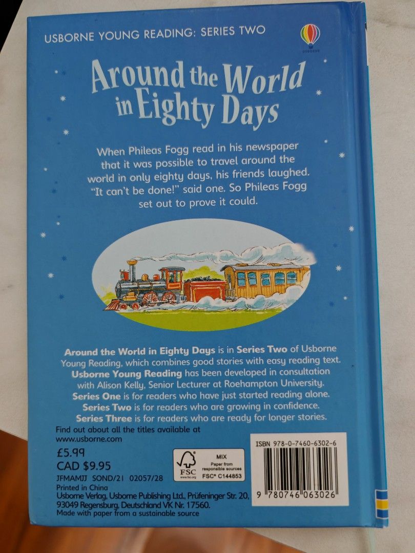 Around the world in eighty days （分類：兒童書籍）位於 Hong Kong。 由 ccysy 提交（商品編號 1389297125，圖片 2）。簡介： 。