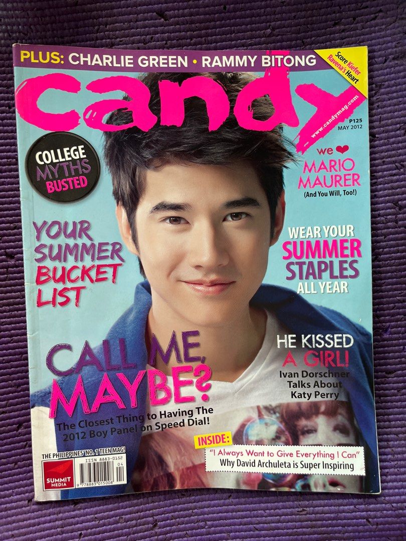 Candy Magazine Mario Maurer (Category: Magazines) located in Manila. Submitted by decluterringdoctor (Listing ID 1389216034, Image 1). Description: .