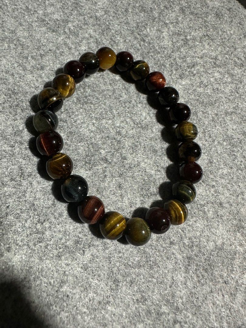 Colorful tiger eye (Category: Bracelets) located in Cainta. Submitted by annebc (Listing ID 1389219774, Image 2). Description: Colorful tiger eye - 8mm.